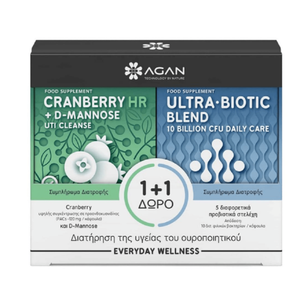 Agan-Promo-Cranberry-HR-Plus-D-Mannose-30caps-Ultra-Biotic-Blend-15caps